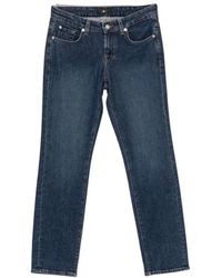 7 For All Mankind - Straight Fit Jeans - Lyst