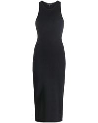Rag & Bone - Kleedjes ,Zwart ,Nylon Zwarte Maxi Jurk Casual Stijl - Lyst