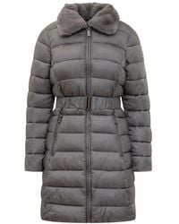 Michael Kors - Jassen ,Grijs ,Nylon Packable Gewatteerde Nylon Puffer Jas - Lyst