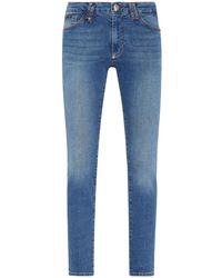 Philipp Plein - Jeans ,Blauw ,Denim Jeans Slim Fit - Lyst