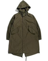 Engineered Garments - Jassen ,Groen ,Katoen Military Style Parka Jas - Lyst