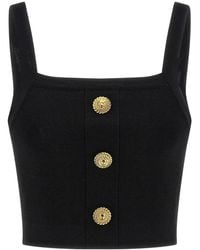 Balmain - Sleeveless Tops - Lyst