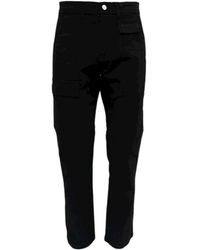 Iceberg - Broeken ,Zwart ,Slim Fit Broeken - Lyst