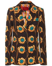 La DoubleJ - Blazer Mit Blumen-Print - Lyst