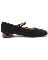 Emanuélle Vee - Schoenen ,Zwart ,Zwarte Mary Jane Ballerina Schoenen - Lyst