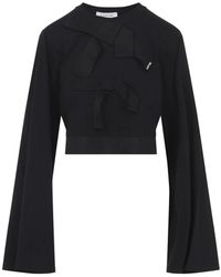 Lanvin - Overhemden ,Zwart ,Katoen Rwts 0029J055P2 Top - Lyst