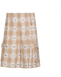 John Richmond - Korte Broeken ,Katoen Check Cargo Shorts - Lyst