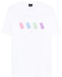 Paul Smith - Tops ,Wit T-Shirts En Polo's Wit - Lyst
