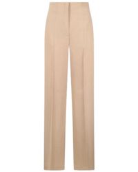 Alberta Ferretti - High-Waist Straight Broeken - Lyst