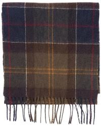 Barbour - Accessoires ,Groen ,Wol Tartan Wollen Kasjmier Sjaal - Lyst