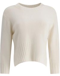 Loulou de Saison - Weiße Kaschmir-Strickwaren Für Frauen - Lyst