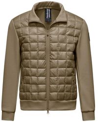 Bomboogie - Bi-Material Nylon En Gebreide Jas - Lyst