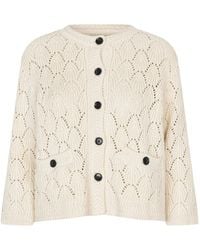 Masai - Truien & Vesten ,Gebreide Vest Met Zakken En Knoopsluiting - Lyst