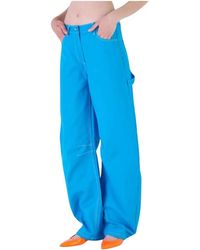 Silvian Heach - Broeken ,Blauw ,Wijde Broek - Lyst