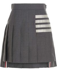 Thom Browne - 4-Bar Geplooide Rok - Lyst