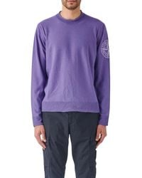 Stone Island - Round-Neck Knitwear - Lyst