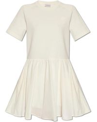 Moncler - Kleid mit kurzen ärmeln - Lyst