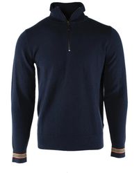Burberry - Marineblauer wollpullover - Lyst