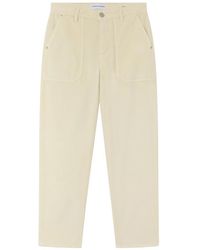 Pinko - Samt-chinos mit maxi-taschen - Lyst