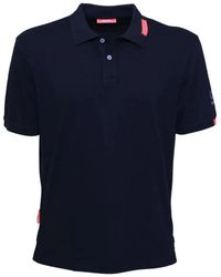 Suns - Tops ,Blauw ,Katoen Klassiek Blauw Poloshirt - Lyst
