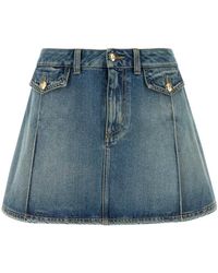 McQueen - Denim Skirts - Lyst