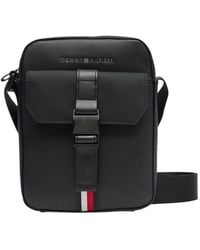 Tommy Hilfiger - Herren Schwarze Tasche Mit Reißverschlusstaschen - Lyst