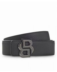 HUGO - Double B Monogram Omkeerbare Riem - Lyst
