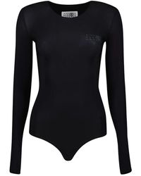 MM6 by Maison Martin Margiela - Longsleeve-bodysuit,longsleeve body - Lyst