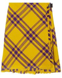 Burberry - Short Skirts - Lyst