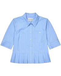 Munthe - Overhemden ,Blauw ,Katoen Shirts - Lyst