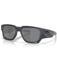 Oakley - Blauw Stalen Zonnebril Met Prizm Iridium - Lyst