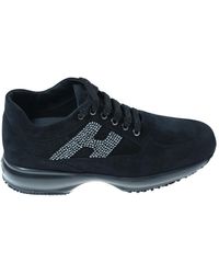 Hogan - Schoenen ,Zwart ,Suède Interactive Sneakers - Lyst