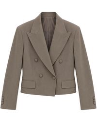 MARSĒM - Gestructureerde Korte Blazer - Lyst