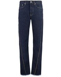 Lanvin - Twisted Denim Jeans - Lyst