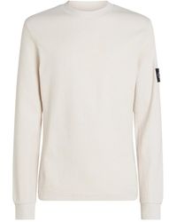 Calvin Klein - Waffle Long Sleeve Top - Lyst