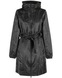 Rains - Jassen ,Grijs ,Leer Lohja Long Curve Jacket - Lyst