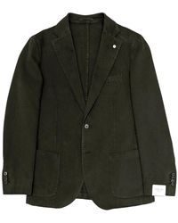 L.B.M. 1911 - L.B. 1911, ,Jassen ,Groen ,Katoen Groene Katoenen Blazer Tijdloze Elegantie - Lyst
