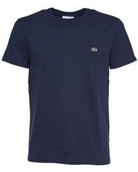 Lacoste - Oversized T-Shirt mit Varsity Streifen - Lyst