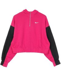 Nike - Fitness ,Roze ,Katoen Sportswear Icon Clash Cropped Hoodie - Lyst