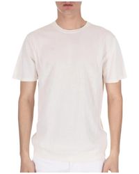 Daniele Fiesoli - Baumwoll-t-shirt mit rippenbund - Lyst