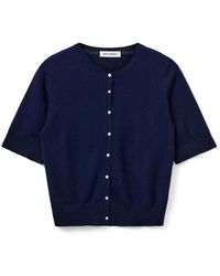 Sofie Schnoor - Truien & Vesten ,Blauw ,Wol Sunasw Cardigan - Lyst