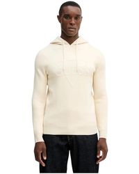 Guess - Logo Hoodie Sweater - Lyst