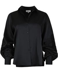 Maicazz - Overhemden ,Zwart ,Elegante Zwarte Blouse Voor Vrouwen - Lyst