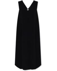 Sportmax - Kleedjes ,Zwart ,Leer Jurk Sasia - Lyst