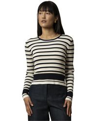 Kocca - Gestreepte Trui Met Lange Mouwen - Lyst