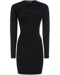 Tom Ford - Kleedjes ,Zwart ,Wol Elegante Gebreide Jurk - Lyst