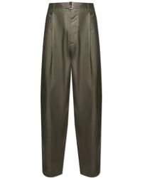 Acne Studios - Broeken ,Groen ,Katoen Logo Broeken - Lyst