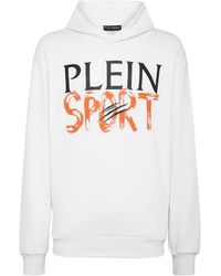Philipp Plein - Fitness ,Wit ,Katoen Hoodie Sweatshirt - Lyst