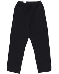 Carhartt - Flint Pant Zwarte Kledinggeverfde Lange Herenbroek - Lyst