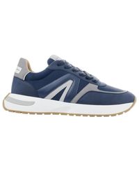 Alexander Smith - Blaue ledersneaker - Lyst